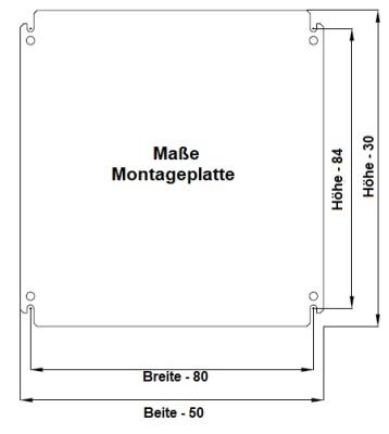 Wand Schaltschrank 300x250x200 mm HBT 1-türig IP66 Standardtür